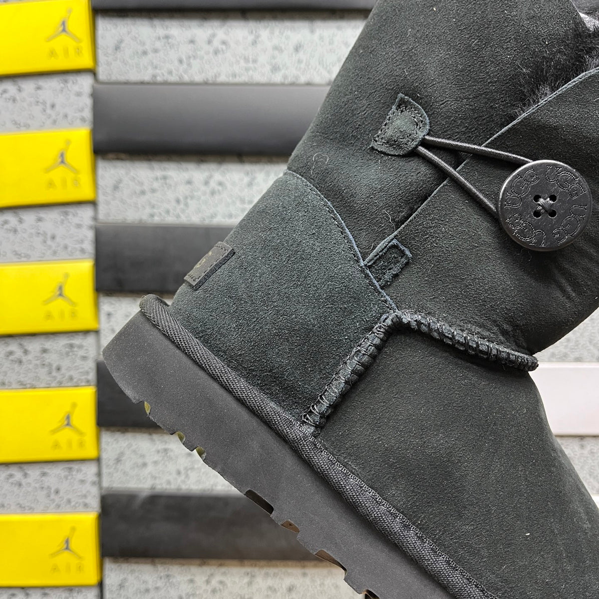 UGG Black Bailey Button II Winter Boots