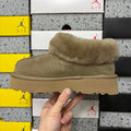 UGG Antelope Brown Slip-On Shoes with Plush Collar