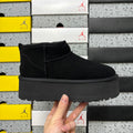 UGG Black Platform Ankle Boots – 5 cm Sole
