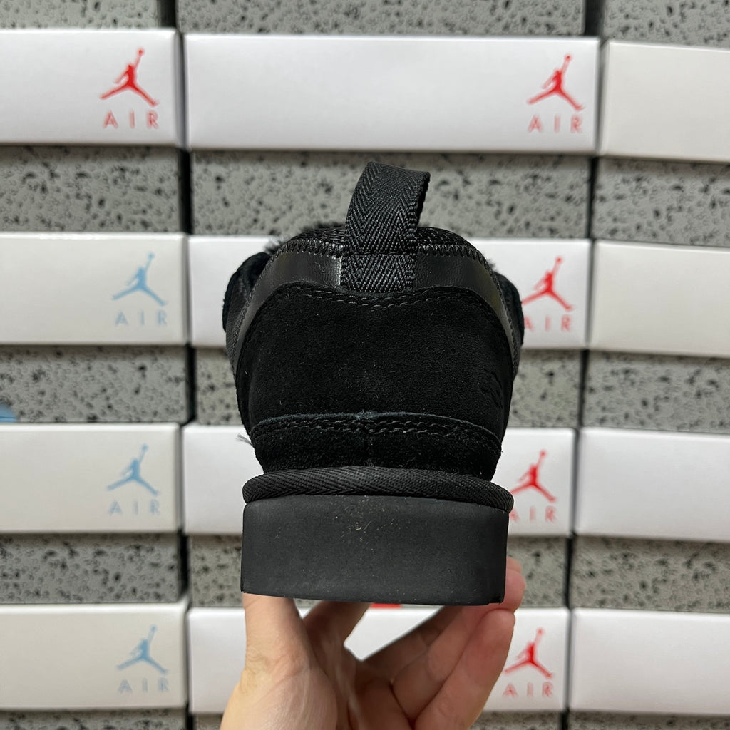 UGG Black Low-Top Sneakers with Oversized Patterned Laces