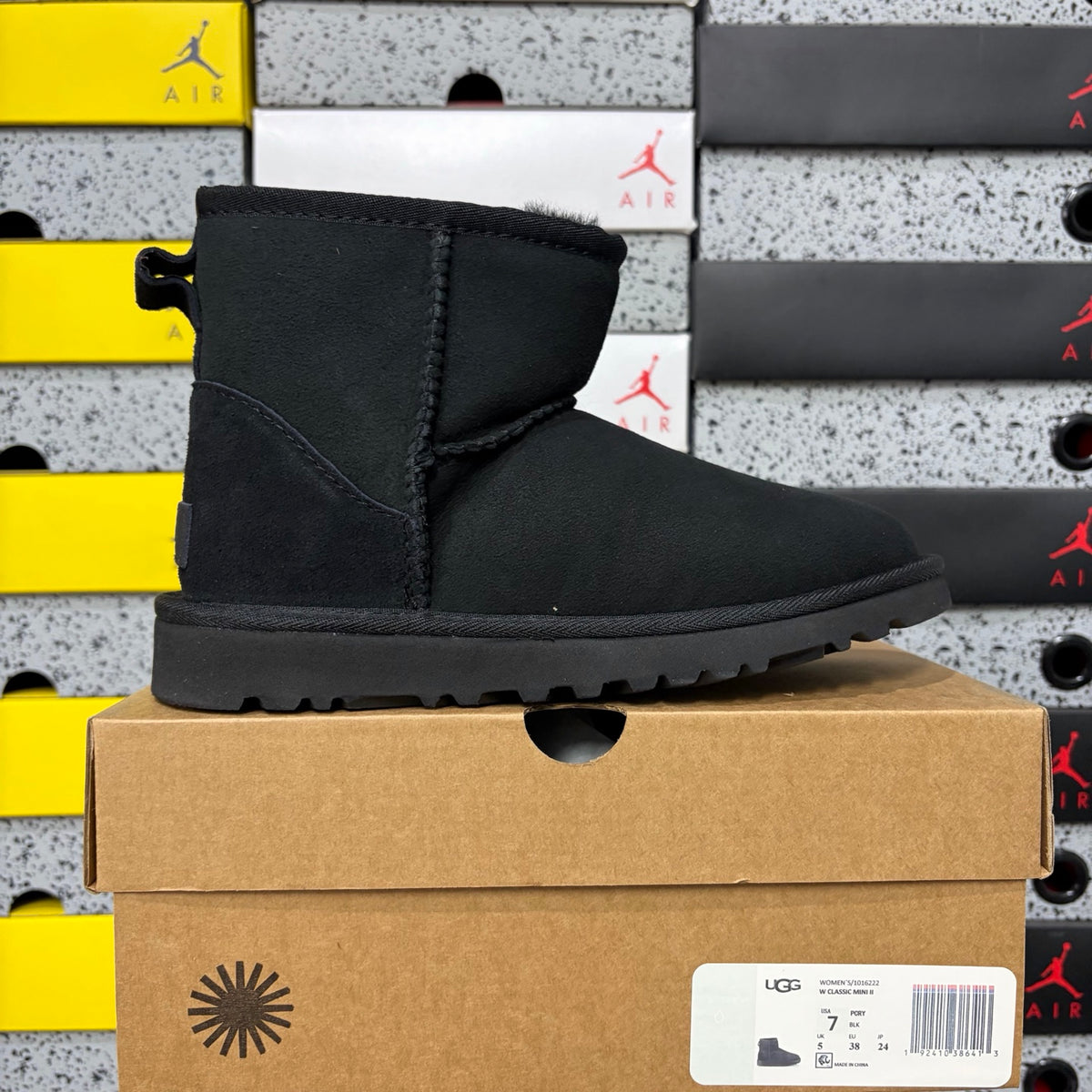 UGG Black Classic Mid-Calf Winter Boots
