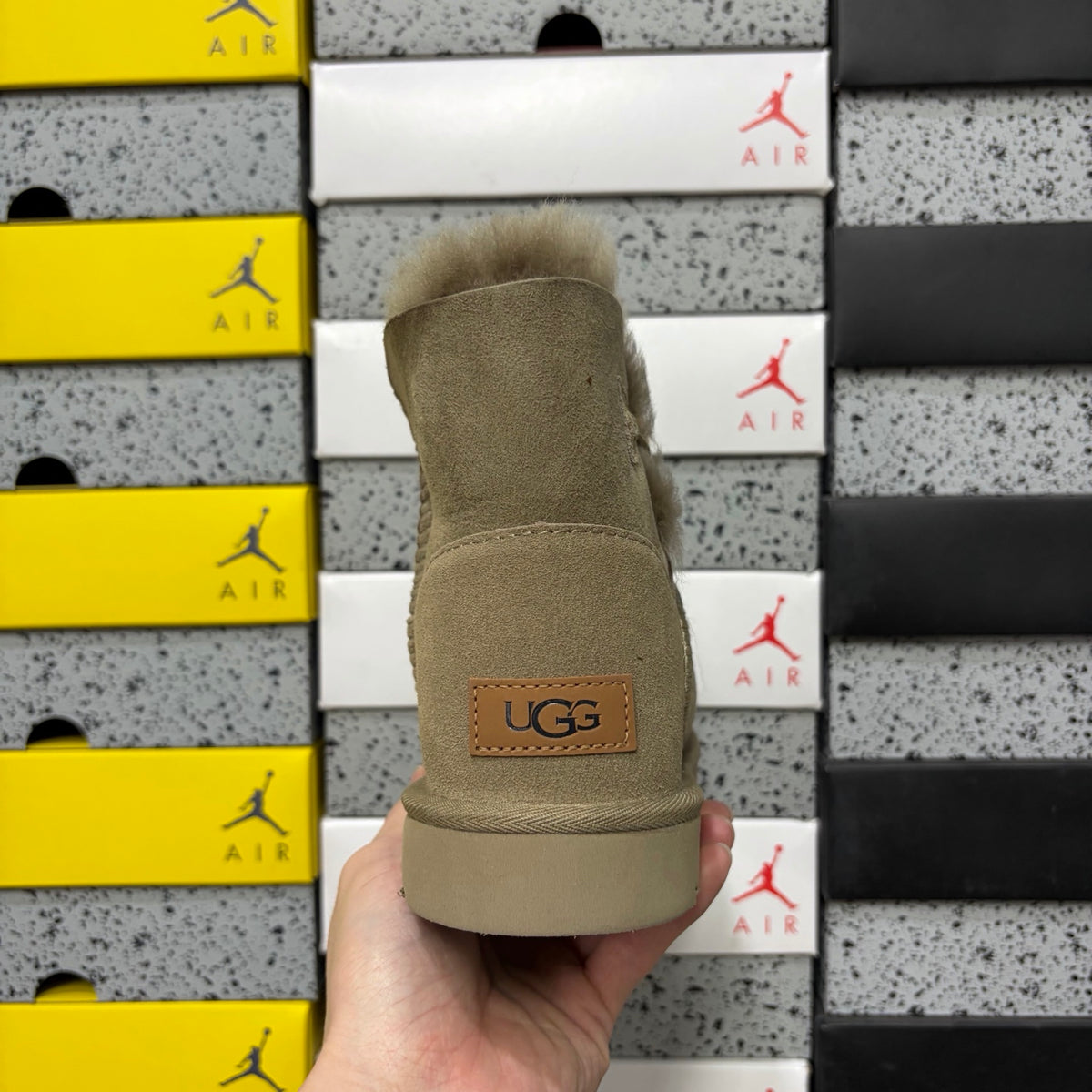 UGG Antelope Brown Button Winter Boots
