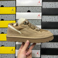 UGG Sand Low-Top Sneakers with Oversized Patterned Laces