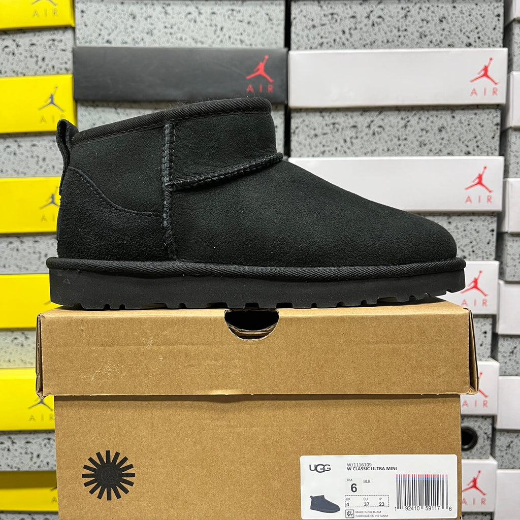 UGG Black Ultra Mini Ankle Boots