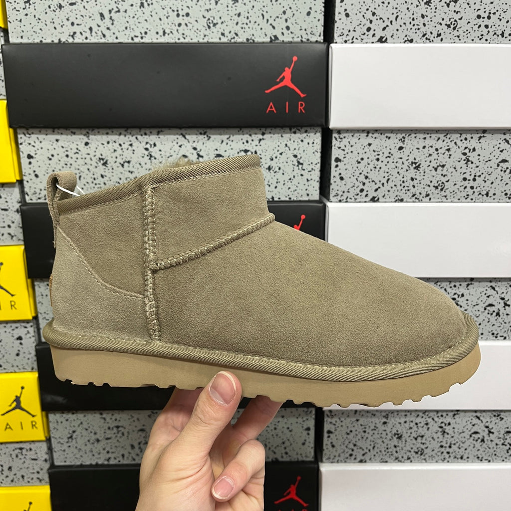 UGG Taupe Brown Ultra Mini Ankle Boots
