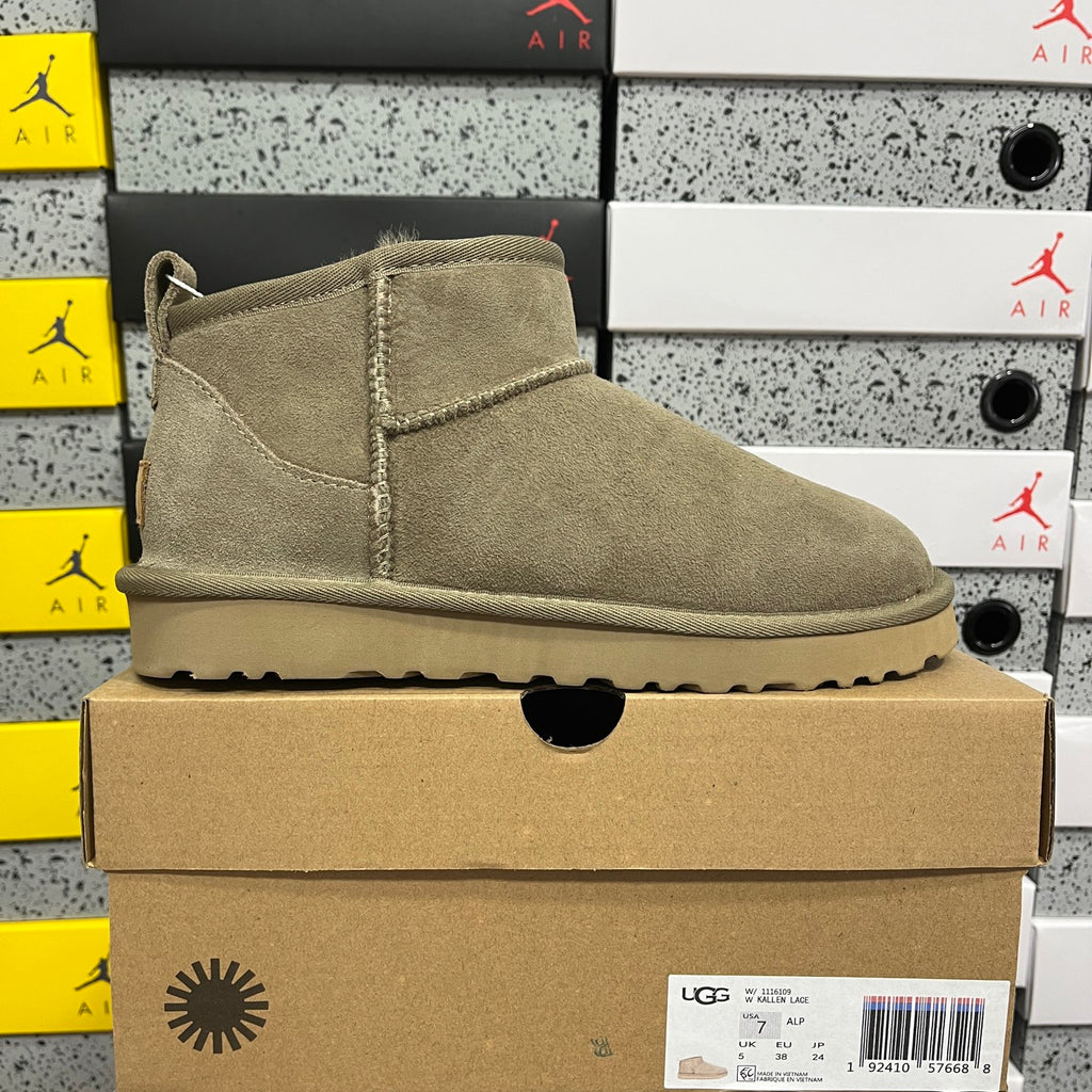 UGG Taupe Brown Ultra Mini Ankle Boots