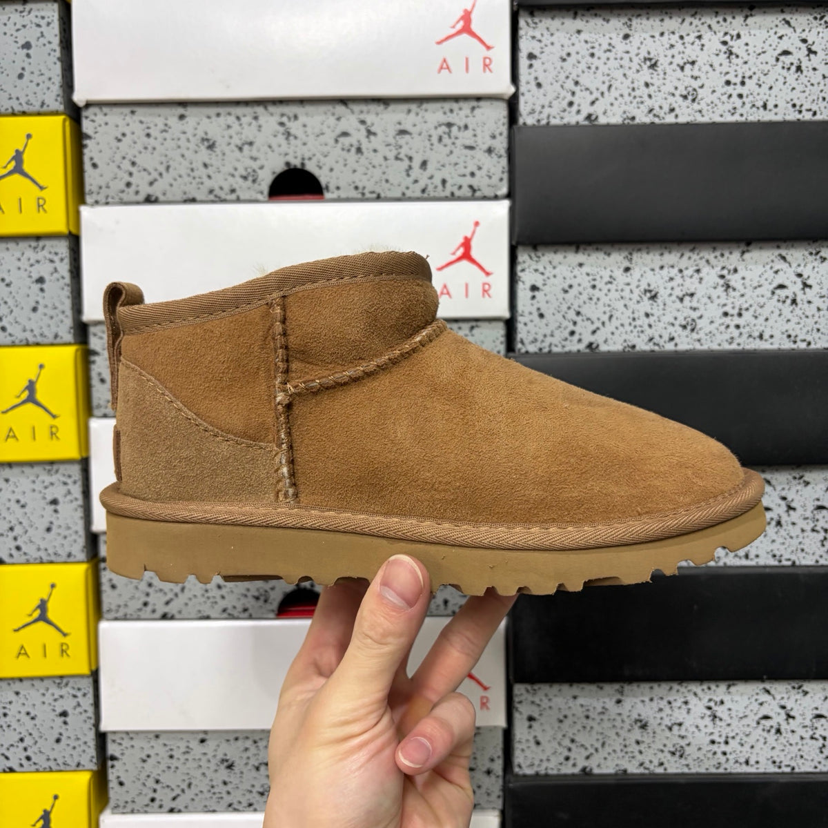 UGG Chestnut Ultra Mini Ankle Boots with Plush Lining