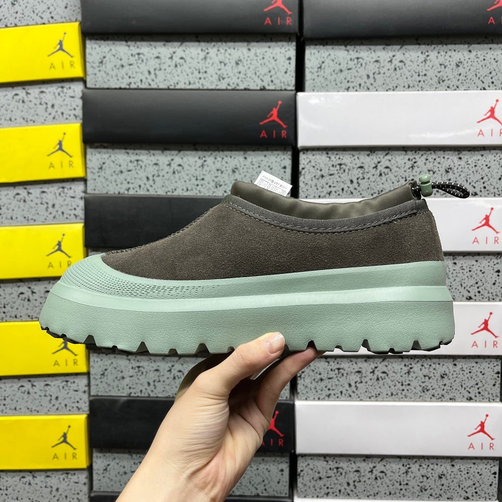 UGG Dark Taupe Slip-On Shoes with Mint Green Chunky Sole