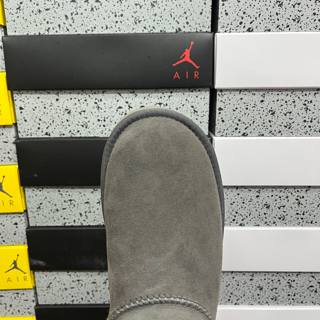 UGG Gray Ultra Mini Ankle Boots