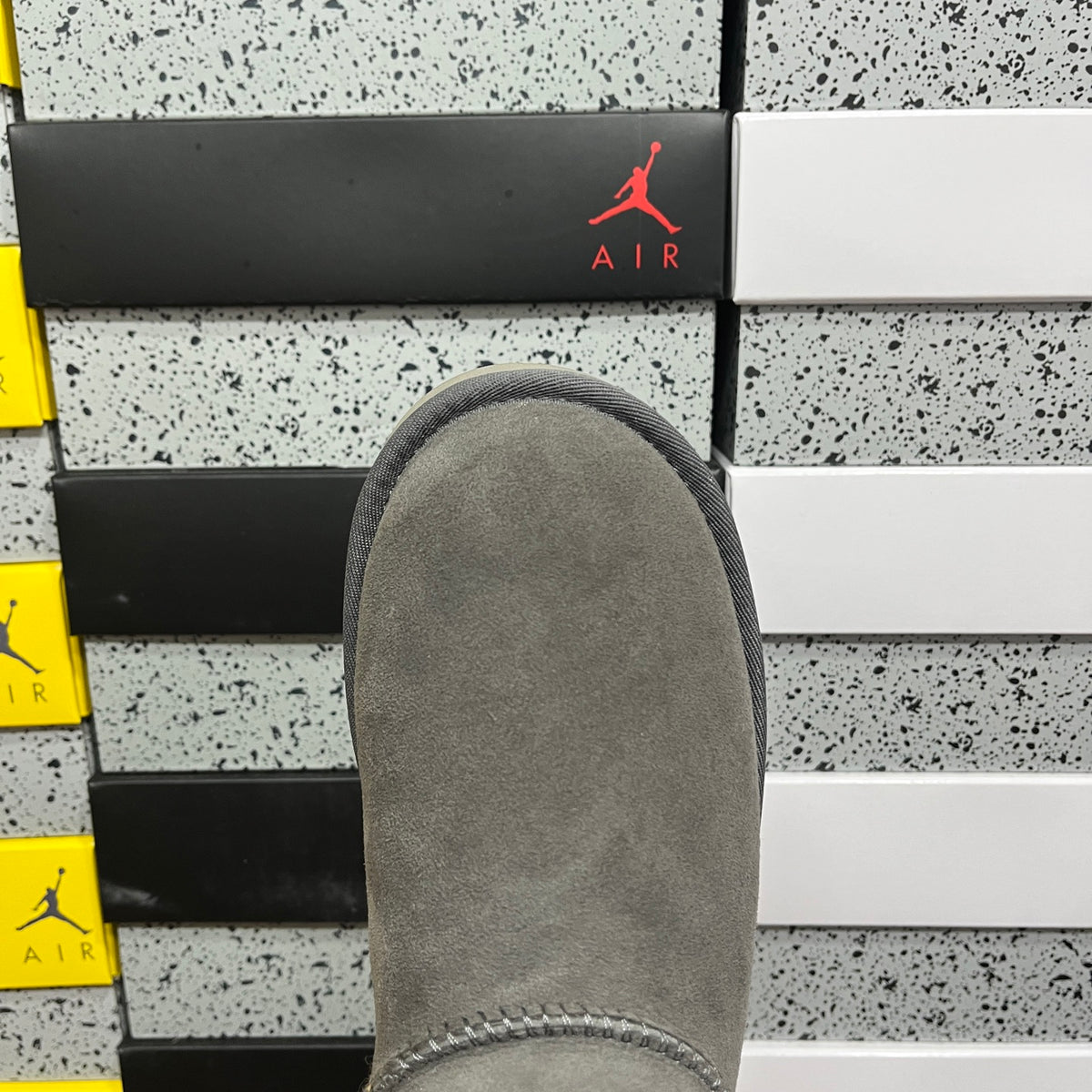 UGG Gray Ultra Mini Ankle Boots