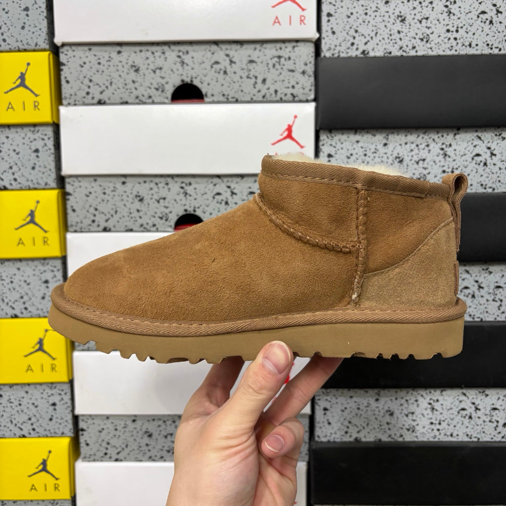 UGG Chestnut Ultra Mini Ankle Boots with Plush Lining