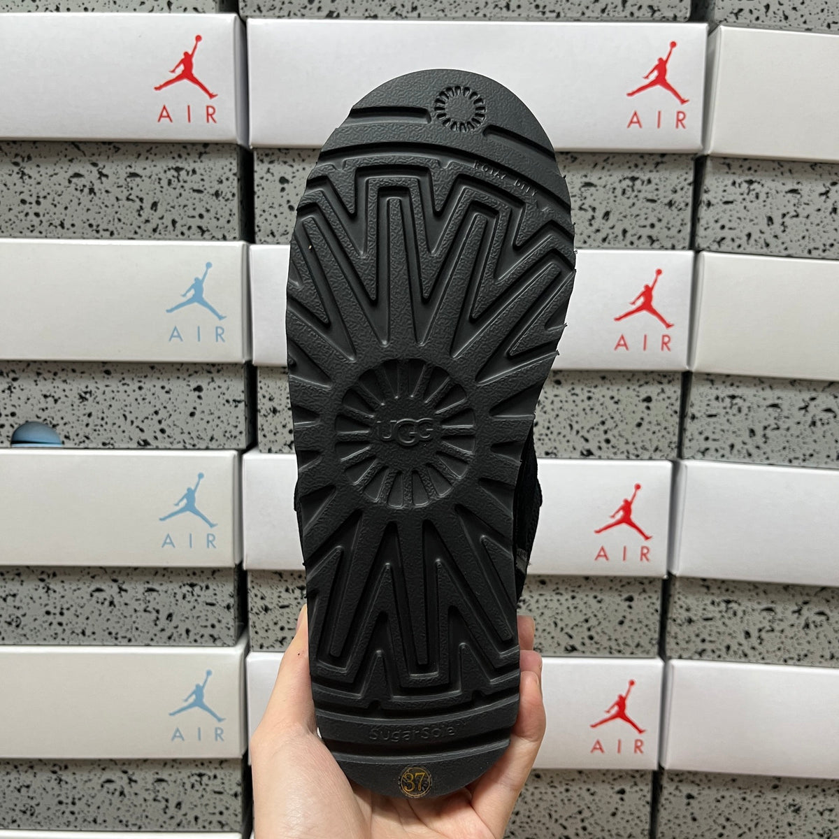 UGG Black Kallen Lace Chunky Lace-Up Sneakers
