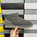 UGG Gray Ultra Mini Ankle Boots