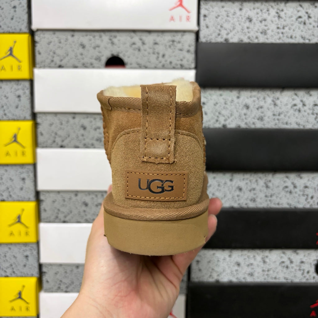UGG Chestnut Ultra Mini Ankle Boots with Plush Lining